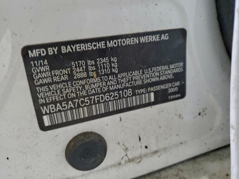 Aukcja sprzedaży 2015 Bmw 528, vin: WBA5A7C57FD625108, numer aukcji: 97421675