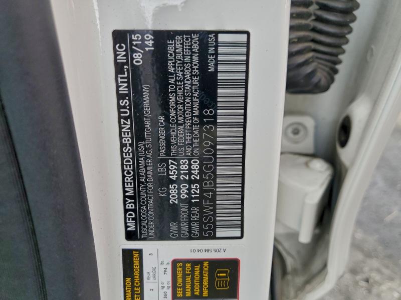Продаж на аукціоні авто 2016 Mercedes-benz C, vin: 55SWF4JB5GU097318, номер лоту: 94525425