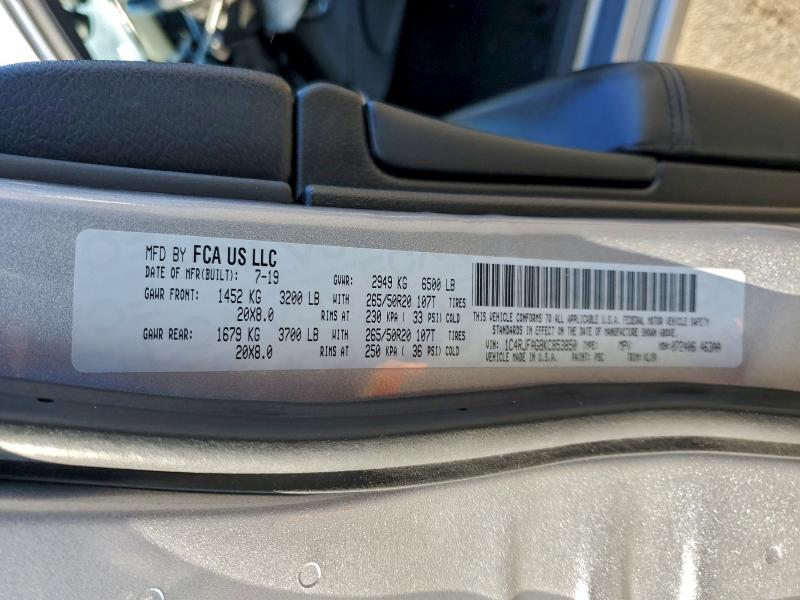 Aukcja sprzedaży 2019 Jeep Grand Cherokee, vin: 1C4RJFAG8KC853850, numer aukcji: 95691055