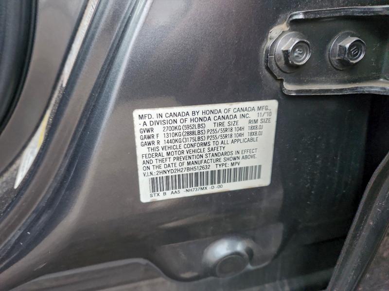 Aukcja sprzedaży 2011 Acura Mdx, vin: 2HNYD2H27BH512632, numer aukcji: 94536965