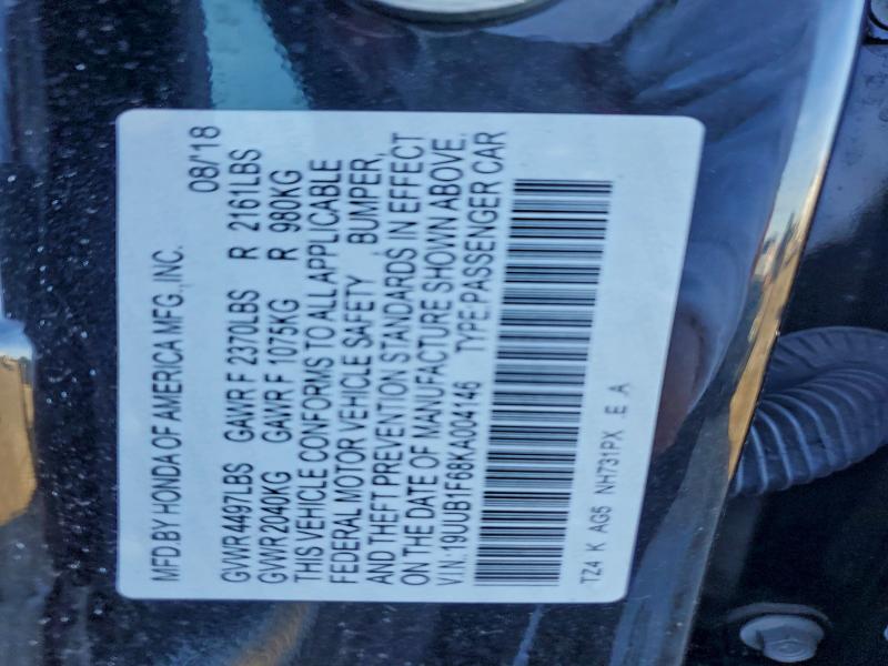 Продажа на аукционе авто 2019 Acura Tlx, vin: 19UUB1F68KA004146, номер лота: 94789345