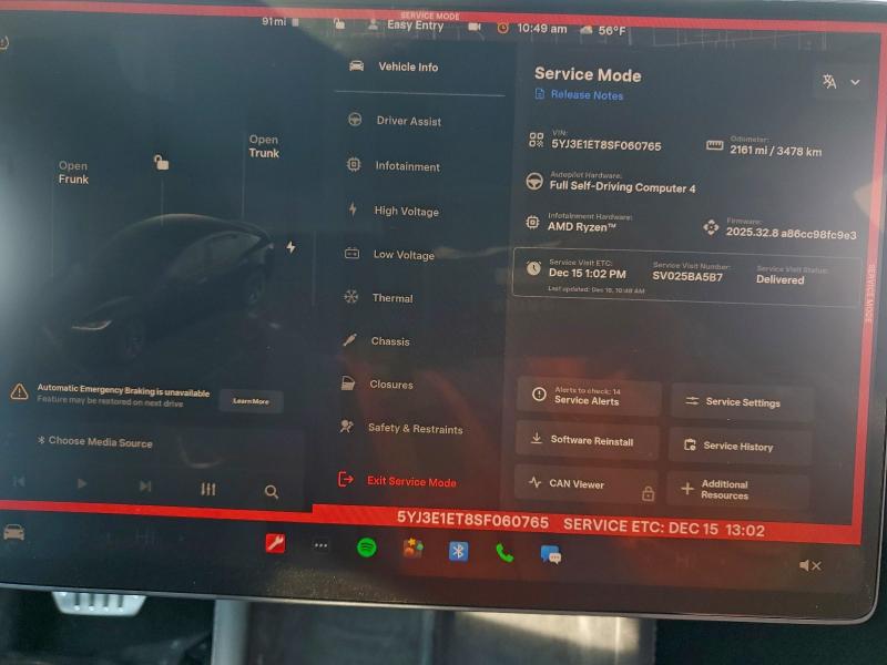 Продажа на аукционе авто 2025 Tesla Model 3, vin: 5YJ3E1ET8SF060765, номер лота: 97375265