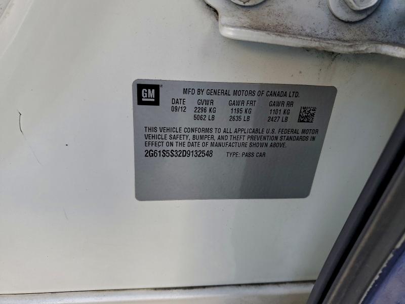 96873225 :رقم المزاد ، 2G61S5S32D9132548 vin ، 2013 Cadillac Xts مزاد بيع