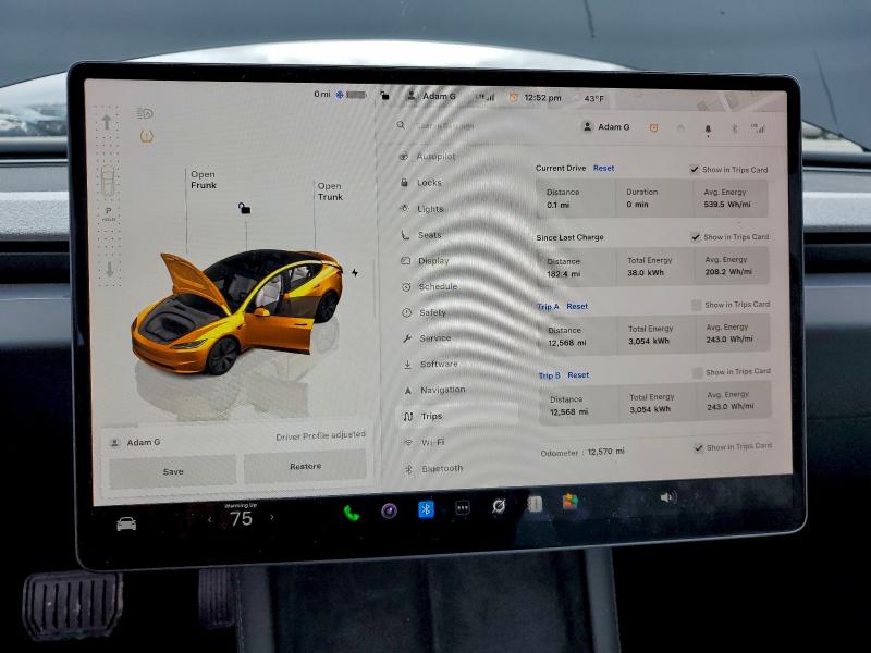 Продажа на аукционе авто 2025 Tesla Model 3, vin: 5YJ3E1EAXSF923306, номер лота: 95436245