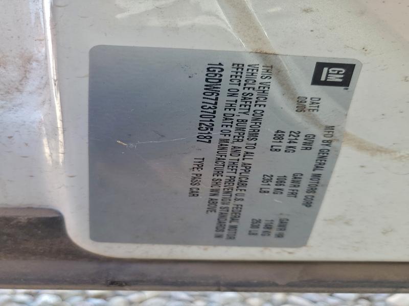Aukcja sprzedaży 2007 Cadillac Sts, vin: 1G6DW677370125187, numer aukcji: 96045835