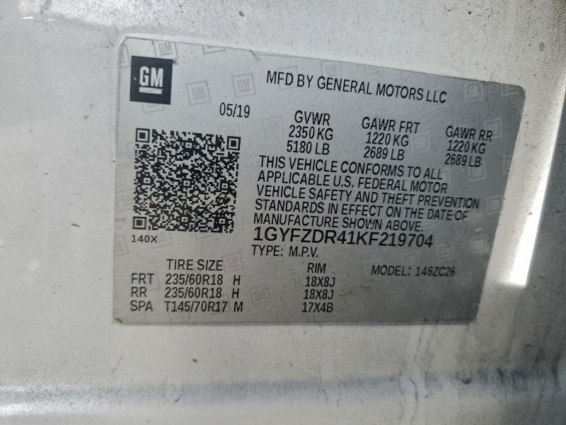 Aukcja sprzedaży 2019 Cadillac Xt4, vin: 1GYFZDR41KF219704, numer aukcji: 96985325
