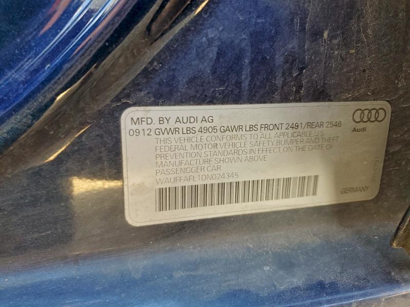 Продажа на аукционе авто 2013 Audi A4, vin: WAUFFAFL1DN024345, номер лота: 97507675