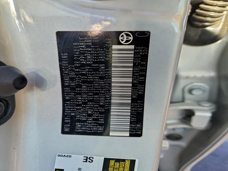 93218495 :رقم المزاد ، 5YFB4MDE5PP061161 vin ، 2023 Toyota Corolla مزاد بيع