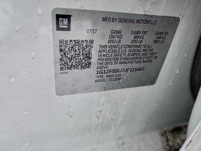 Aukcja sprzedaży 2018 Chevrolet Malibu, vin: 1G1ZF5SU7JF115463, numer aukcji: 95390075