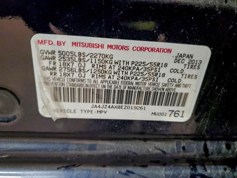Aukcja sprzedaży 2014 Mitsubishi Outlander, vin: JA4JZ4AX8EZ019261, numer aukcji: 96504015