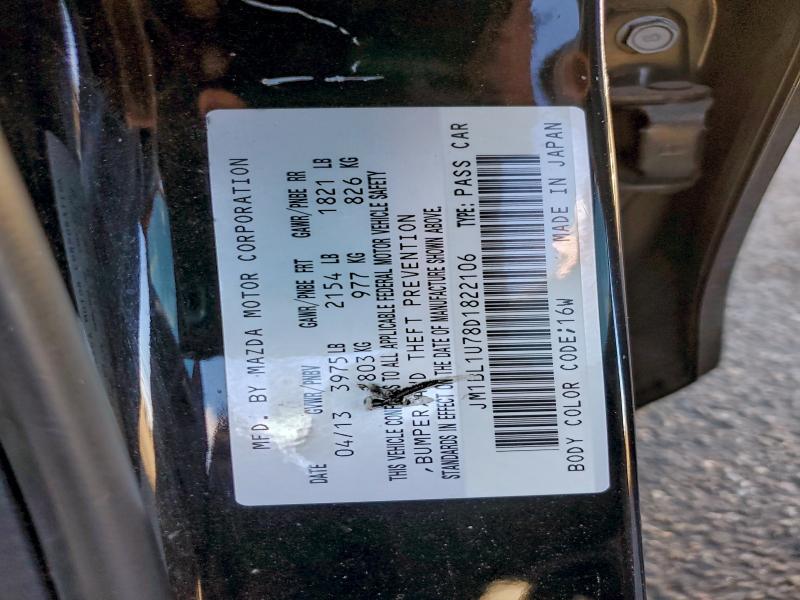 Aukcja sprzedaży 2013 Mazda 3 I, vin: JM1BL1U78D1822106, numer aukcji: 96117875