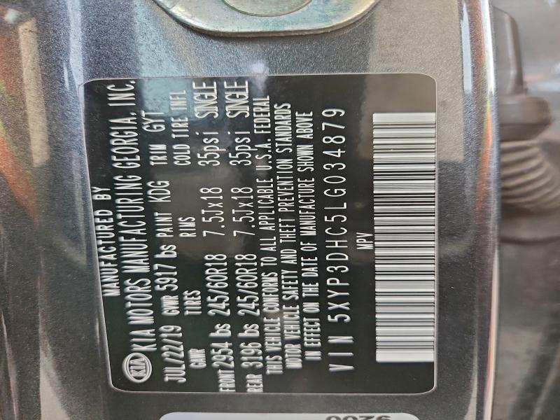 Aukcja sprzedaży 2020 Kia Telluride, vin: 5XYP3DHC5LG034879, numer aukcji: 97859025