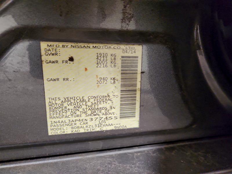 Aukcja sprzedaży 2014 Nissan Altima 2.5, vin: 1N4AL3AP4EN377455, numer aukcji: 98182985