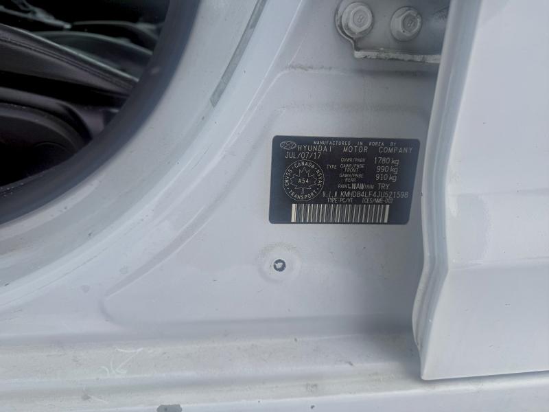 Aukcja sprzedaży 2018 Hyundai Elantra Se, vin: KMHD84LF4JU521598, numer aukcji: 90756005