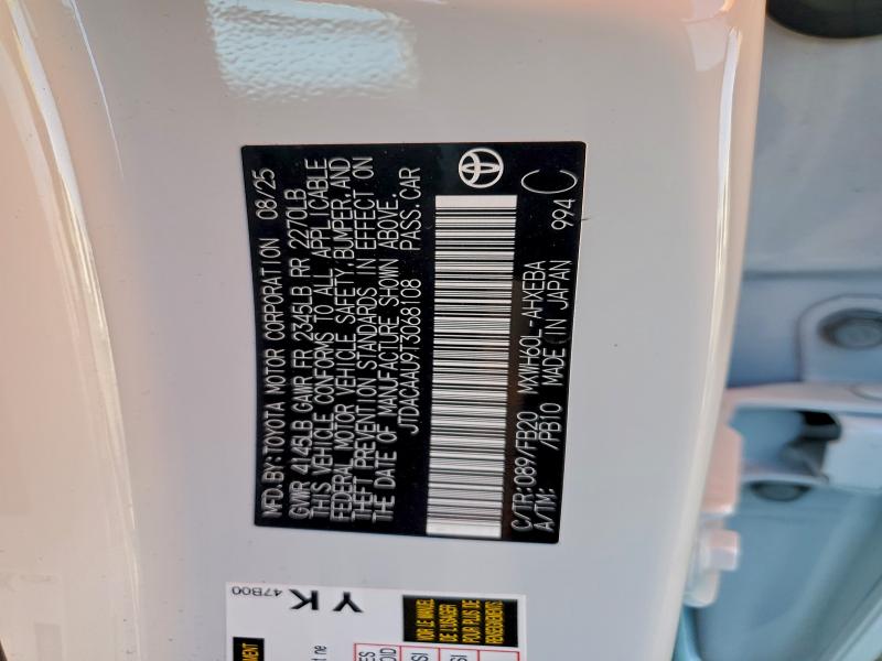 96898285 :رقم المزاد ، JTDACAAU9T3068108 vin ، 2026 Toyota Prius مزاد بيع