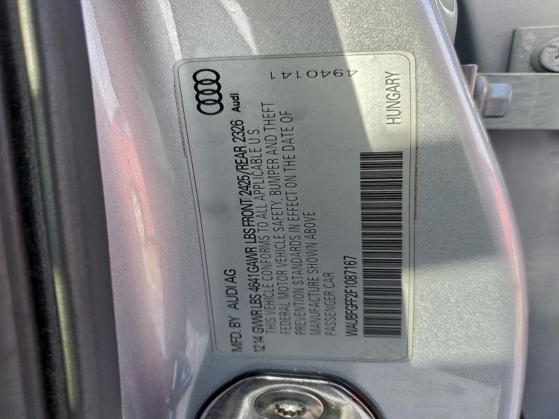 Продаж на аукціоні авто 2015 Audi S3, vin: WAUBFGFF2F1087167, номер лоту: 96169425