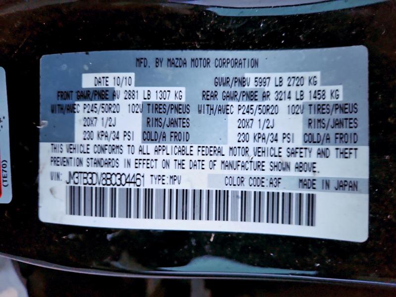Aukcja sprzedaży 2011 Mazda Cx-9, vin: JM3TB3DV8B0304461, numer aukcji: 94925735