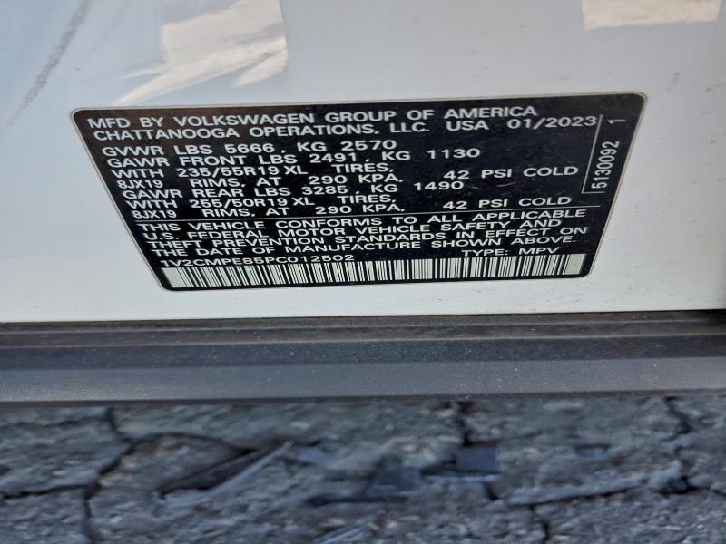 Auction sale of the 2023 Volkswagen Id.4 Pro, vin: 1V2CMPE85PC012502, lot number: 95179045