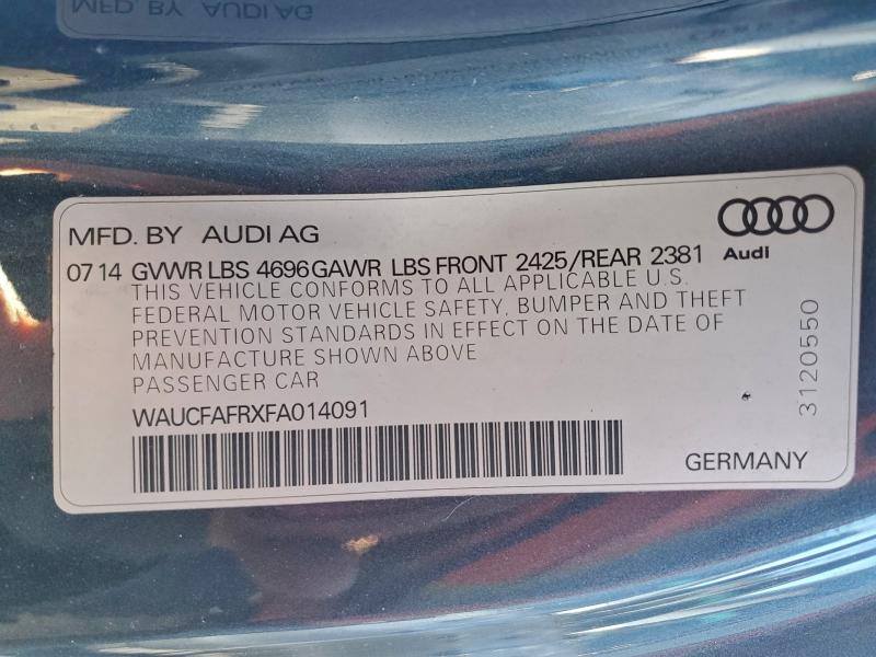 Aukcja sprzedaży 2015 Audi A5 Premium, vin: WAUCFAFRXFA014091, numer aukcji: 95512835