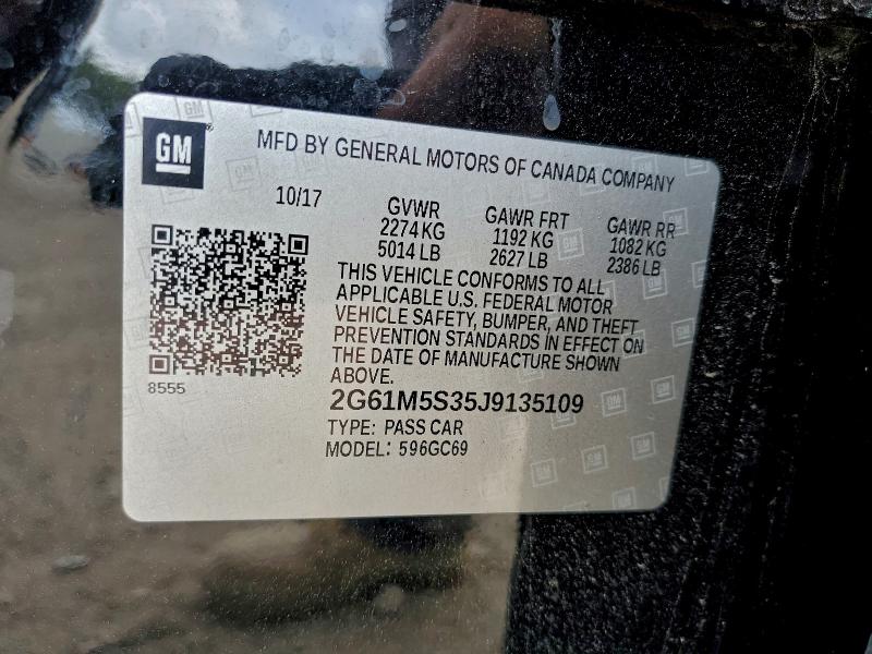 73899425 :رقم المزاد ، 2G61M5S35J9135109 vin ، 2018 Cadillac Xts Luxury مزاد بيع