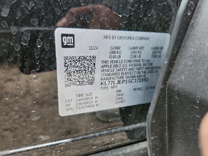 Aukcja sprzedaży 2025 Chevrolet Trax, vin: KL77LJEP1SC172893, numer aukcji: 52654806