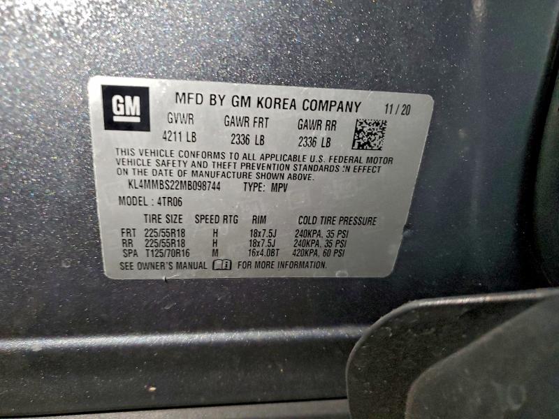 Продажа на аукционе авто 2021 Buick Encore Gx, vin: KL4MMBS22MB098744, номер лота: 97377825