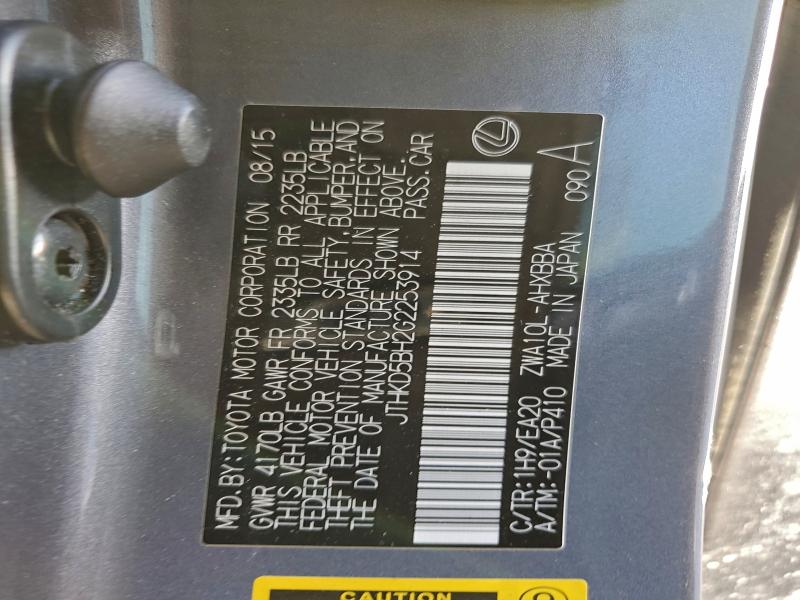 2016 Lexus Ct მანქანა იყიდება აუქციონზე, vin: JTHKD5BH2G2253914, აუქციონის ნომერი: 94732395