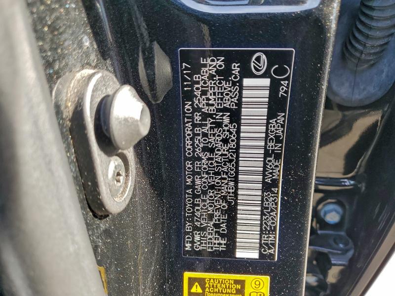Продаж на аукціоні авто 2018 Lexus Es, vin: JTHBW1GG5J2180645, номер лоту: 98249665