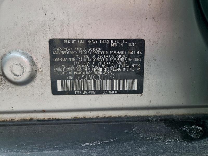 Продаж на аукціоні авто 2011 Subaru Forester, vin: JF2SHADC7BH714211, номер лоту: 94910285