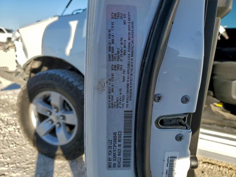 Продажа на аукционе авто 2023 Ram 1500 Class, vin: 3C6RR7KT3PG666649, номер лота: 96488155