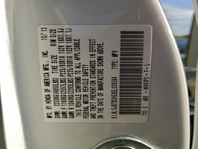 Продажа на аукционе авто 2014 Acura Rdx, vin: 5J8TB3H5XEL009594, номер лота: 94968435