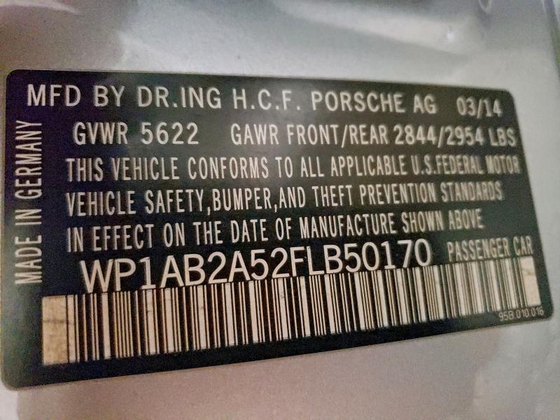 Продаж на аукціоні авто 2015 Porsche Macan S, vin: WP1AB2A52FLB50170, номер лоту: 96617945