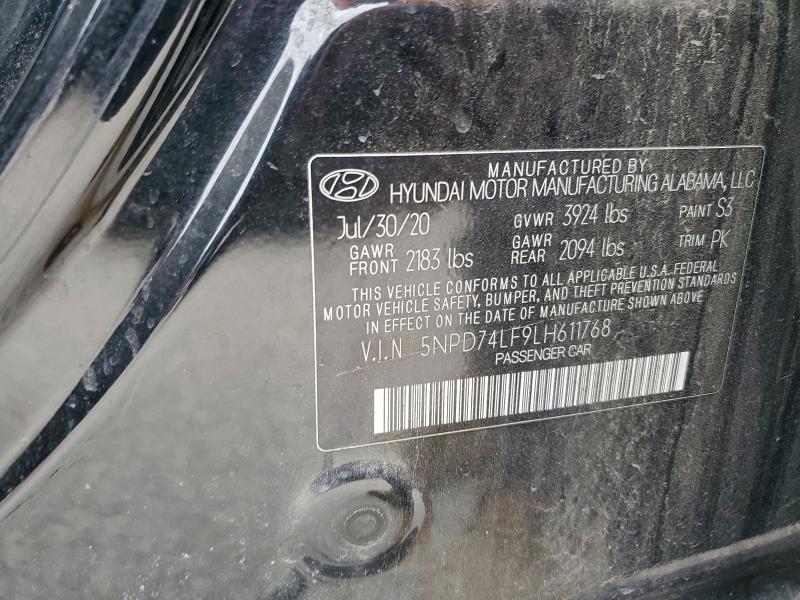 Aukcja sprzedaży 2020 Hyundai Elantra Se, vin: 5NPD74LF9LH611768, numer aukcji: 98053325