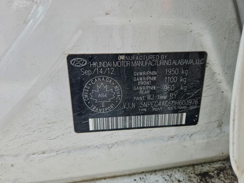 Продаж на аукціоні авто 2013 Hyundai Sonata, vin: 5NPEC4AC6DH603976, номер лоту: 96042905