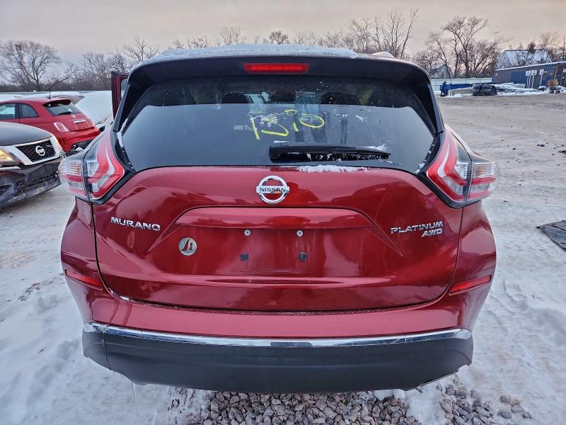 95461875 :رقم المزاد ، 5N1AZ2MH5FN281998 vin ، 2015 Nissan Murano مزاد بيع