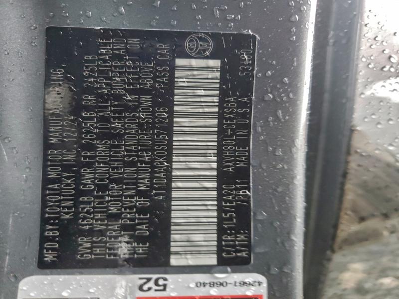 Продажа на аукционе авто 2025 Toyota Camry, vin: 4T1DAACK0SU571206, номер лота: 97585015