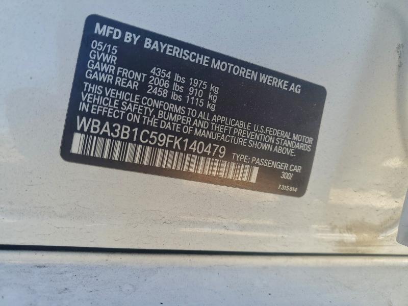 Продажа на аукционе авто 2015 Bmw 320, vin: WBA3B1C59FK140479, номер лота: 96817965