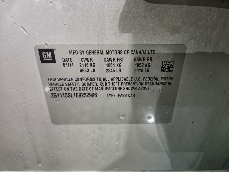 Aukcja sprzedaży 2014 Chevrolet Impala Lt, vin: 2G1115SL1E9252996, numer aukcji: 95167635