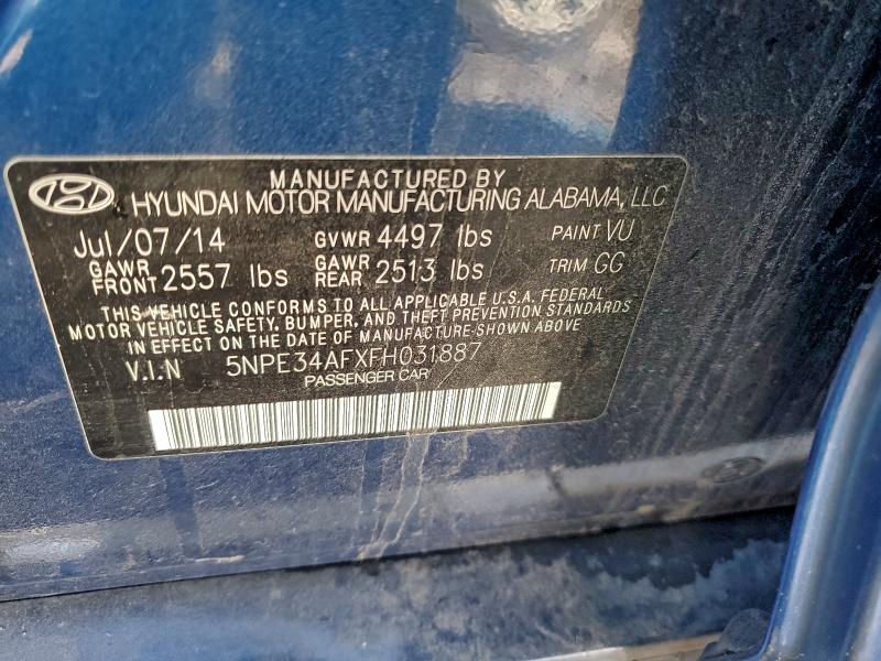 Aukcja sprzedaży 2015 Hyundai Sonata, vin: 5NPE34AFXFH031887, numer aukcji: 97354445