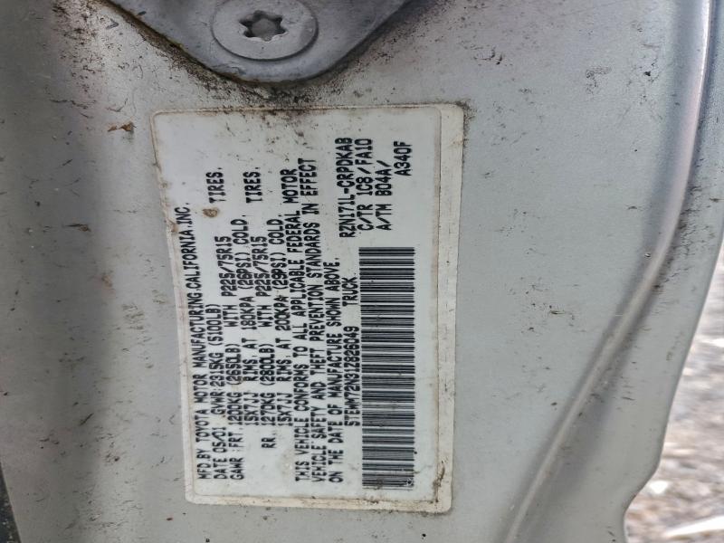 2001 Toyota Tacoma მანქანა იყიდება აუქციონზე, vin: 5TEWM72N31Z826049, აუქციონის ნომერი: 95255455