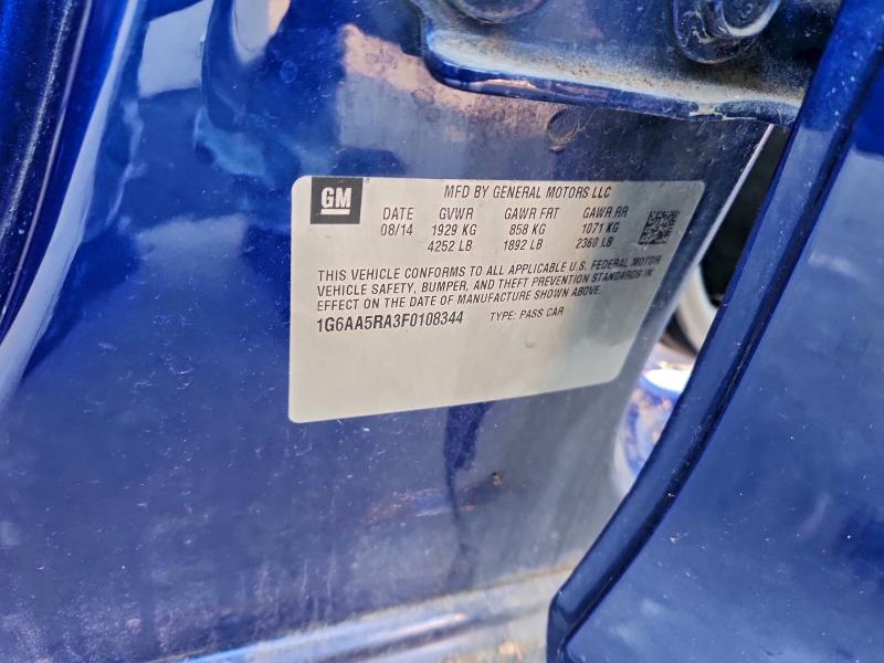 Продаж на аукціоні авто 2015 Cadillac Ats, vin: 1G6AA5RA3F0108344, номер лоту: 94998155