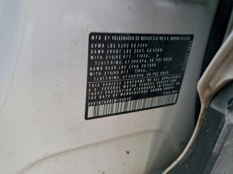 Продаж на аукціоні авто 2020 Volkswagen Tiguan S, vin: 3VV1B7AX8LM154610, номер лоту: 95835775