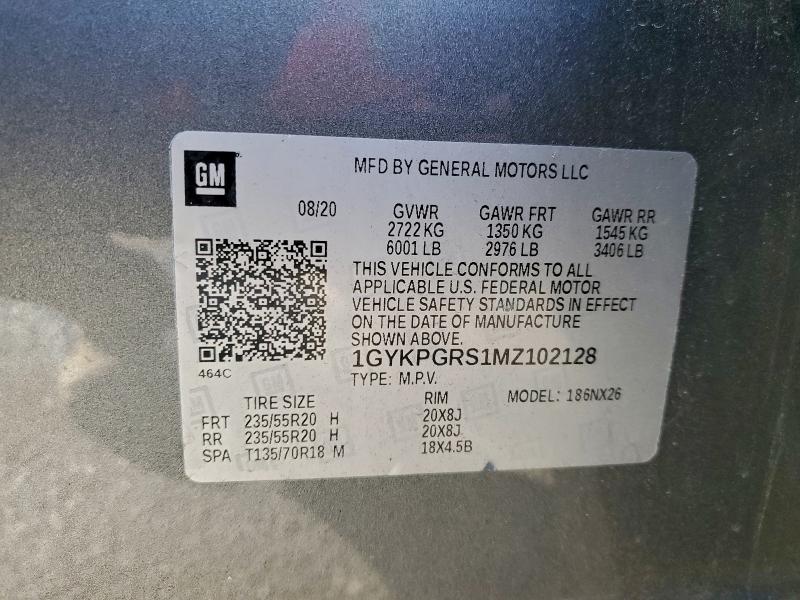 Aukcja sprzedaży 2021 Cadillac Xt6, vin: 1GYKPGRS1MZ102128, numer aukcji: 94645685