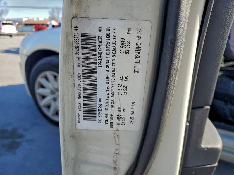 96801735 :رقم المزاد ، 2C3KA43R18H217561 vin ، 2008 Chrysler 300 مزاد بيع