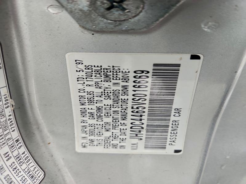 96923205 :رقم المزاد ، JH4DC4465VS016669 vin ، 1997 Acura Integra مزاد بيع