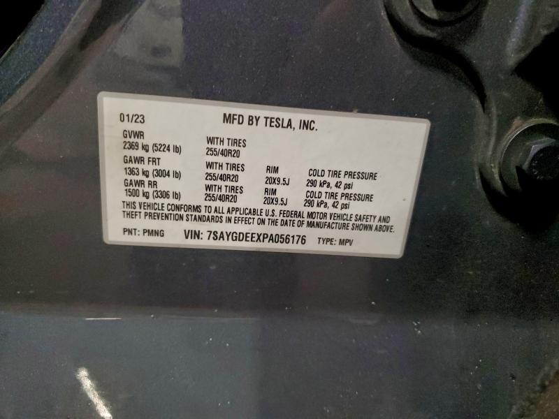 95937505 :رقم المزاد ، 7SAYGDEEXPA056176 vin ، 2023 Tesla Model Y مزاد بيع