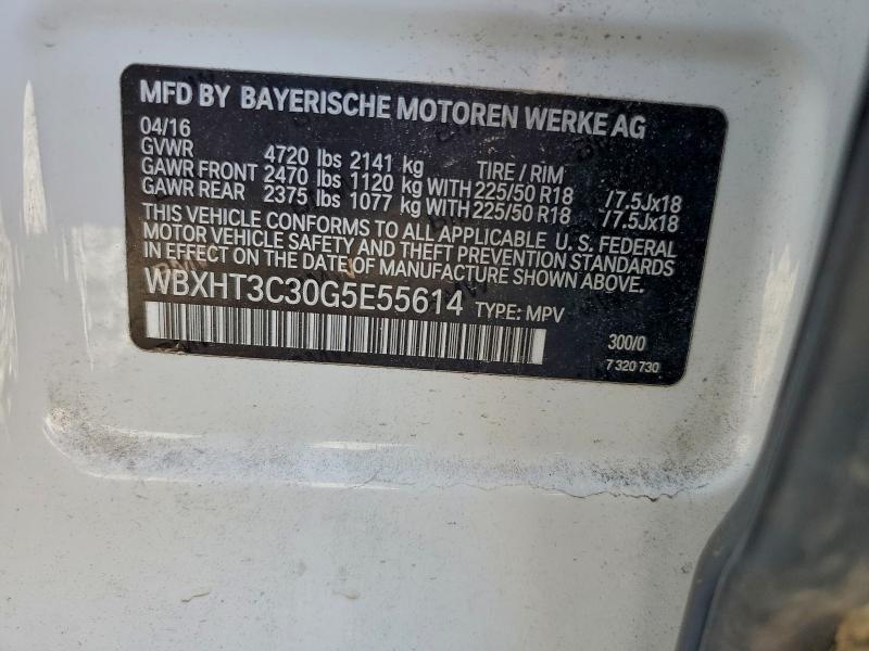 Aukcja sprzedaży 2016 Bmw X1, vin: WBXHT3C30G5E55614, numer aukcji: 95840795