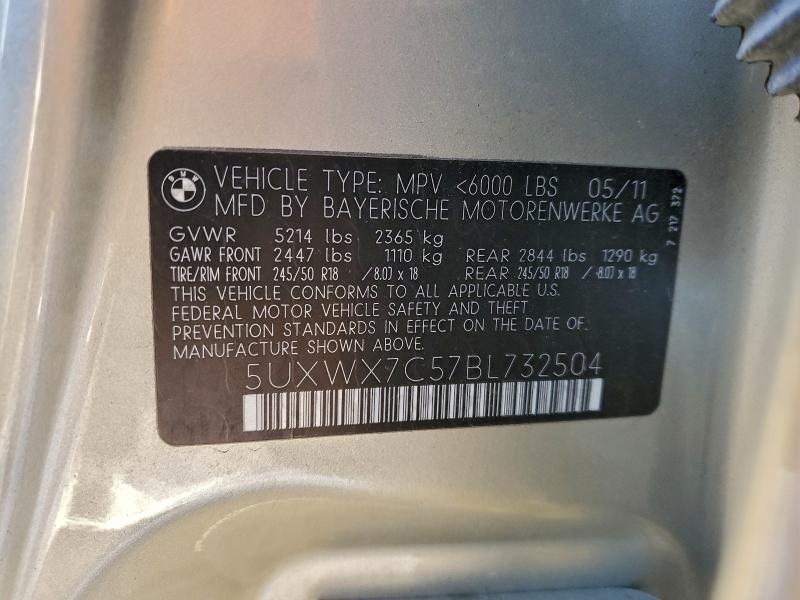 Aukcja sprzedaży 2011 Bmw X3, vin: 5UXWX7C57BL732504, numer aukcji: 96790605