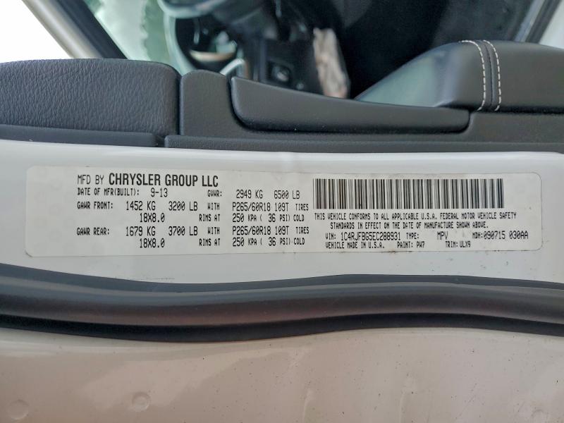 2014 Jeep Grand Cherokee მანქანა იყიდება აუქციონზე, vin: 1C4RJFBG5EC288931, აუქციონის ნომერი: 96254795