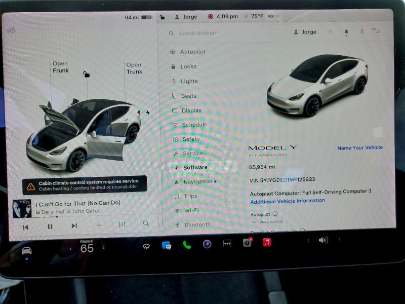 97827715 :رقم المزاد ، 5YJYGDED1MF125923 vin ، 2021 Tesla Model Y مزاد بيع